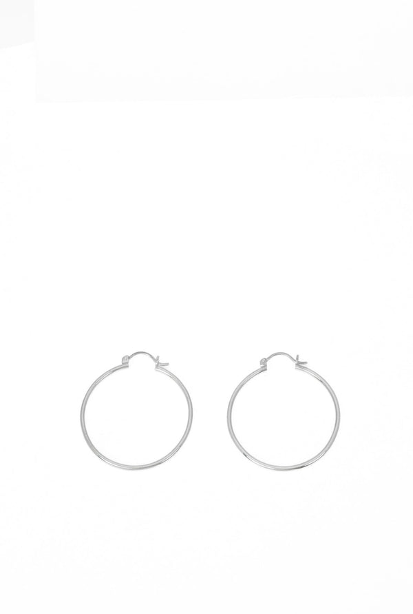 Big Silver Hoops